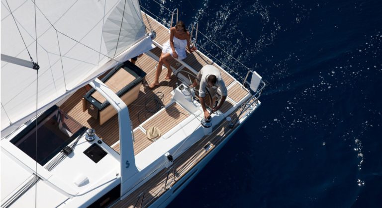 Oceanis 45 deck