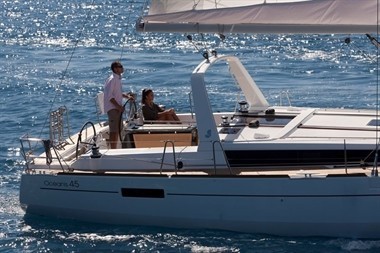 Oceanis 45 at sea